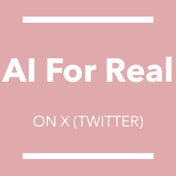 AI For Real On Twitter AI For Real On Twitter